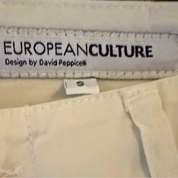 European Culture Wide Leg Ankle Cropped Trousers – Size Small – Made in Italy - Picture 3 of 4